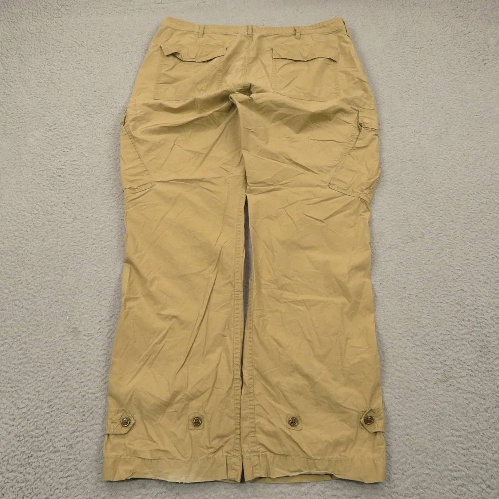 VTG Polo Ralph Lauren Pants Mens 36x32 Lightweight Paratrooper Utility Cargo Tan